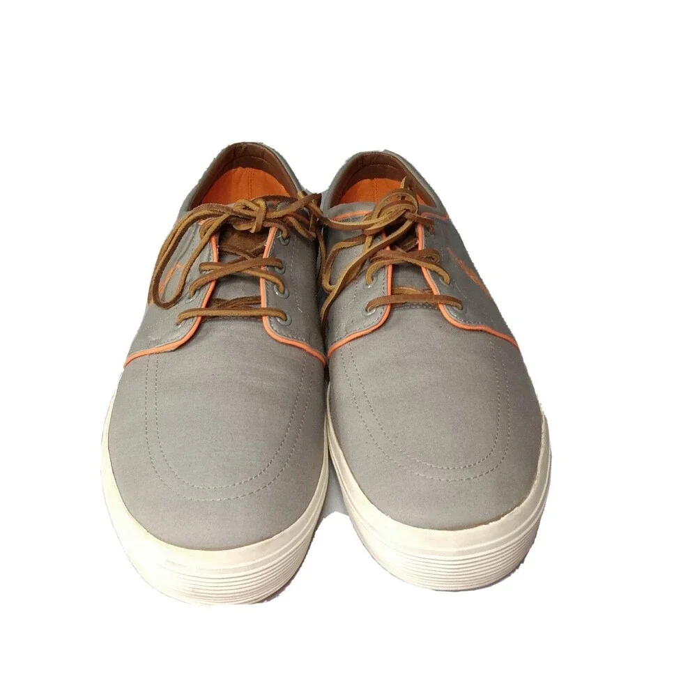 Polo Ralph Lauren Shoes Men's Size 16 D Faxon Low Canvas Sneakers Grey